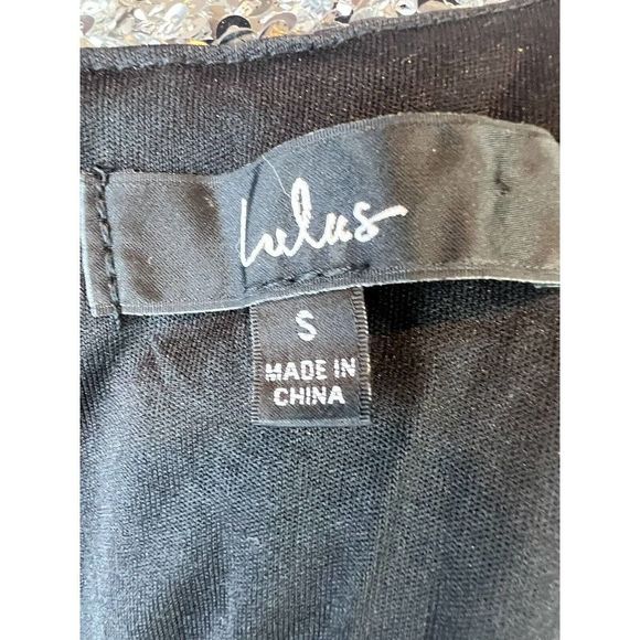 Lulus Dress Womens Small New You Silver Sequin Long Sleeve Bodycon Mini Cocktail - Picture 8 of 13